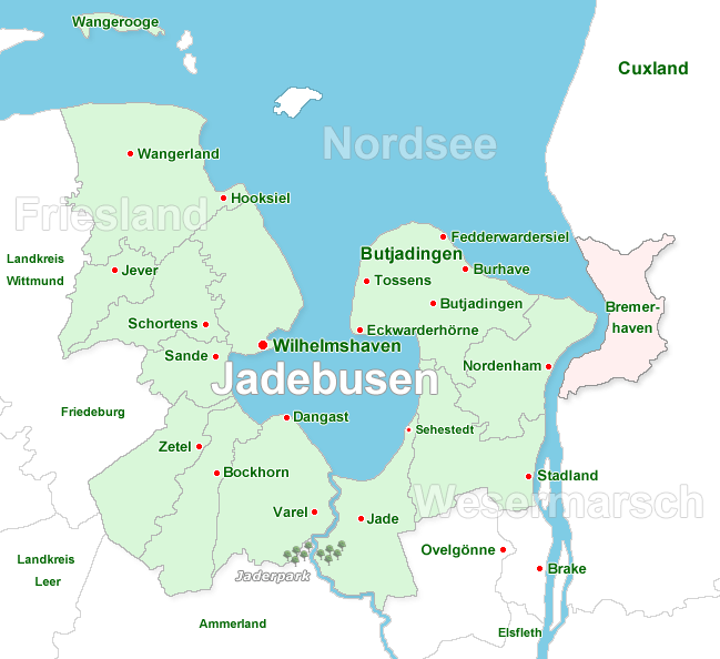 Jadebusen Karte