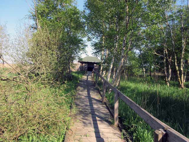 Vogelbeobachtungshütte Naturschutzgebiet